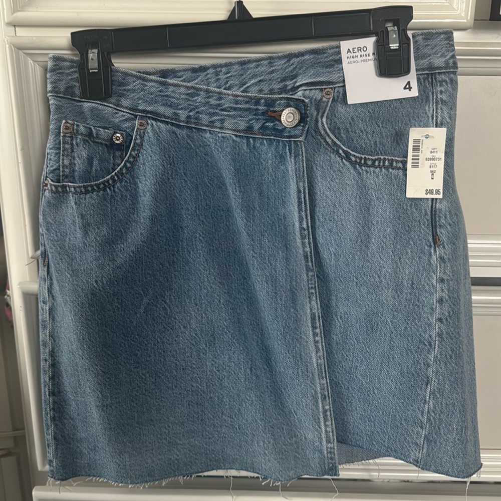 Aeropostale Crossover Denim Skirt